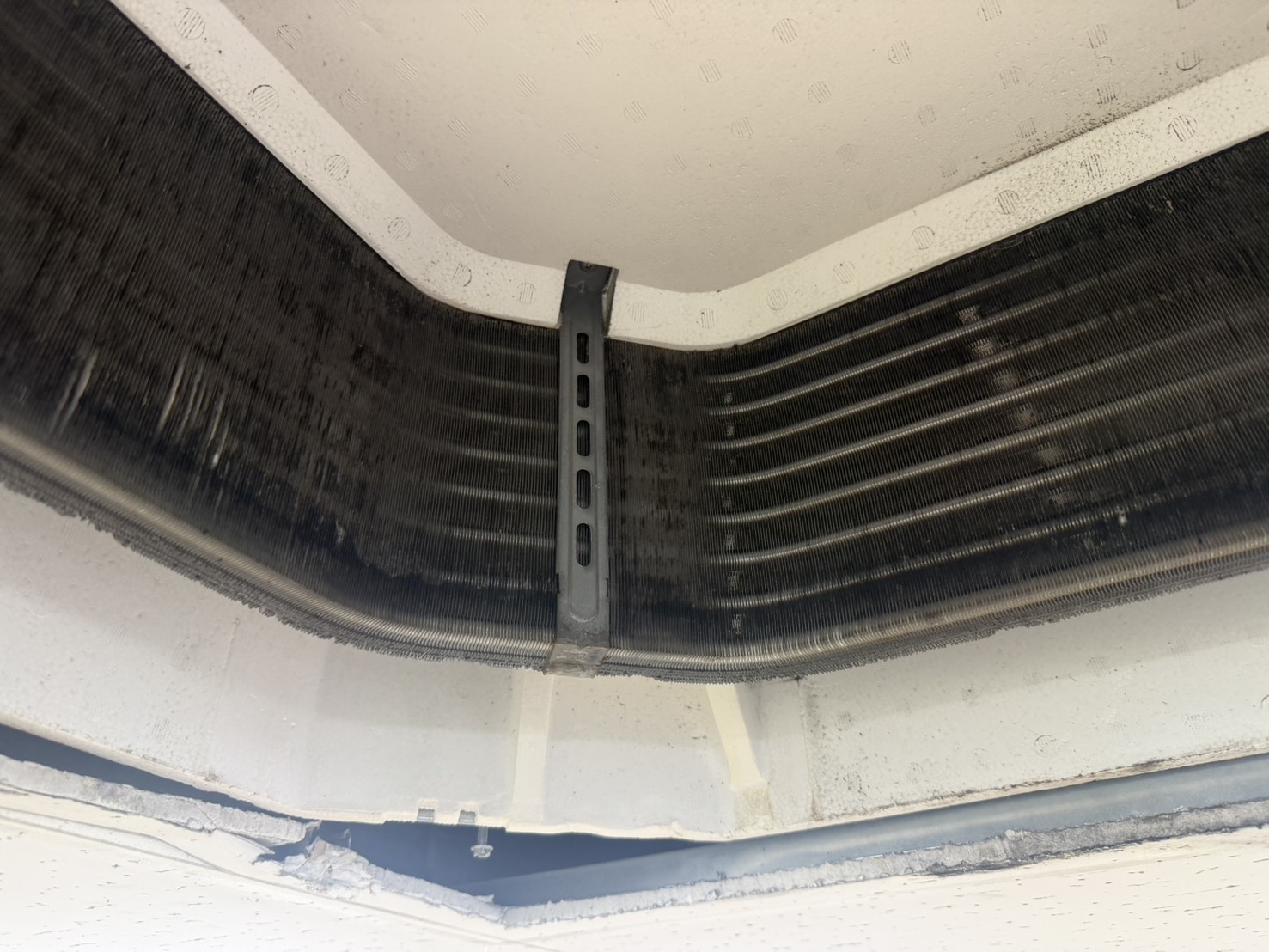 洗浄前の熱交換器